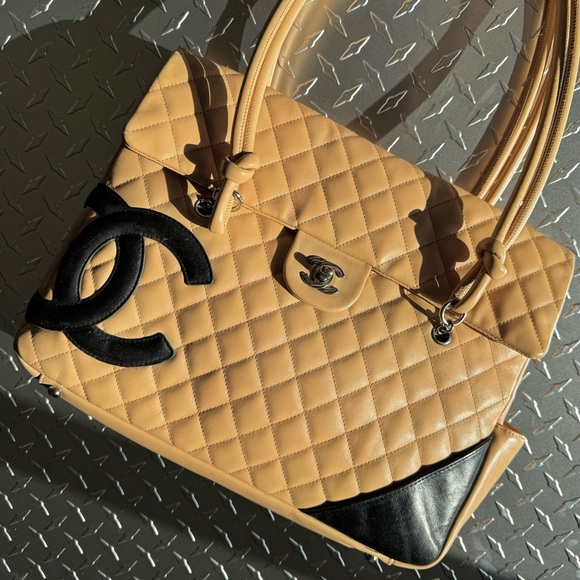 Chanel Calfskin Quilted Cambon Flap in Beige - Picture 2 of 10